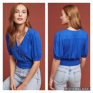 Anthropologie Maeve Madelyn Wrap Top Size 6
